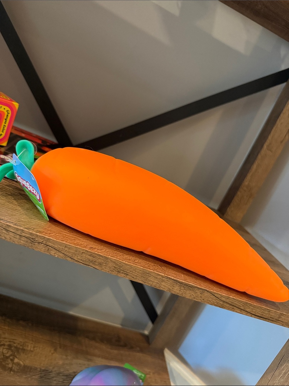 Kids Plush Carrot Toy - Orange